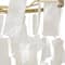 Hello Honey® Marina Small Round Gold Metal & Natural Capiz Chandelier Style Pendant Ceiling Light